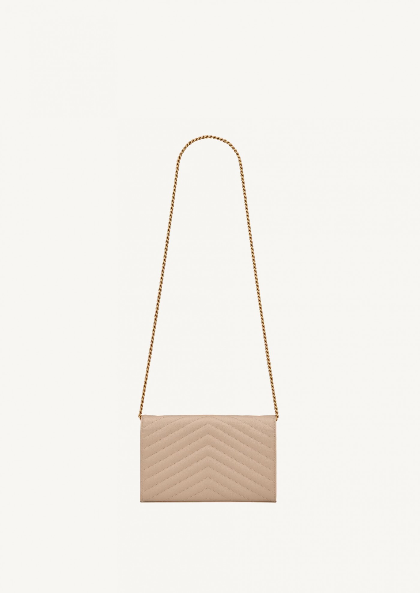 CASSANDRE chain wallet in grained leather