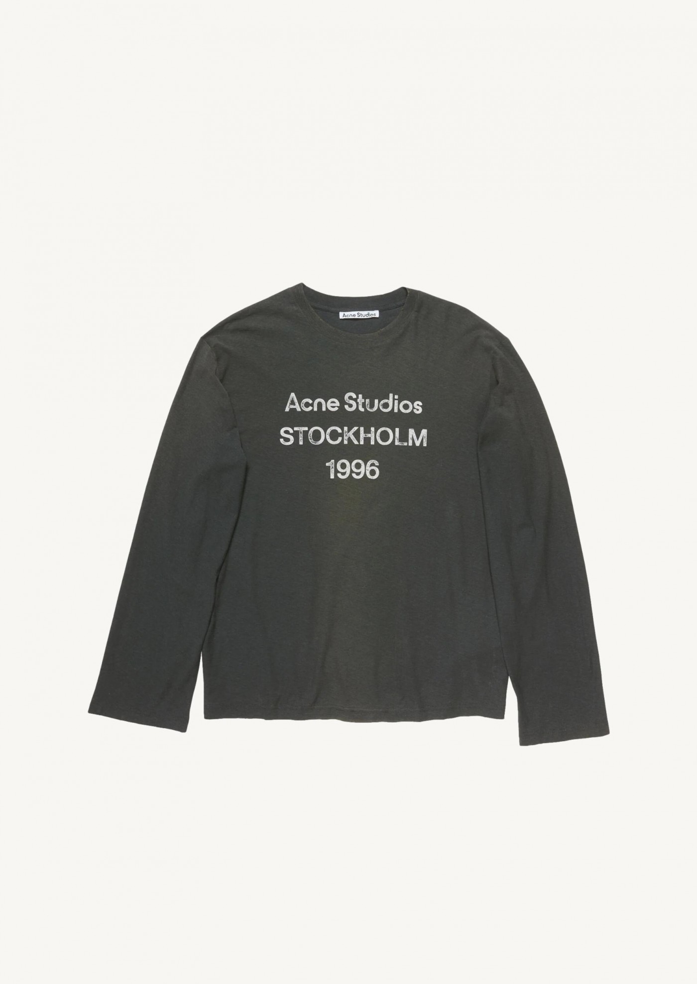 TEE SHIRT A LOGO EFFET AEROSOL noir