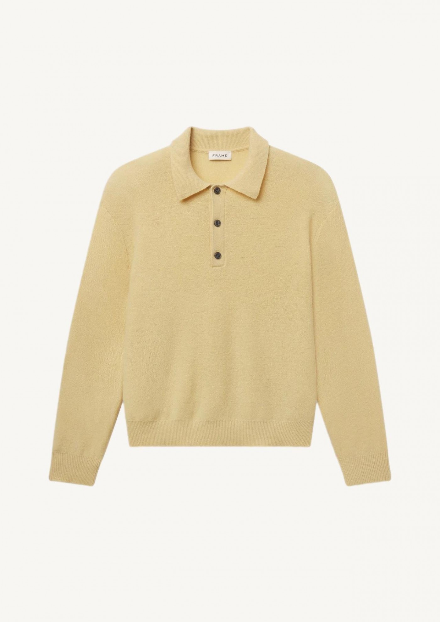 Boiled Wool Polo Sweater