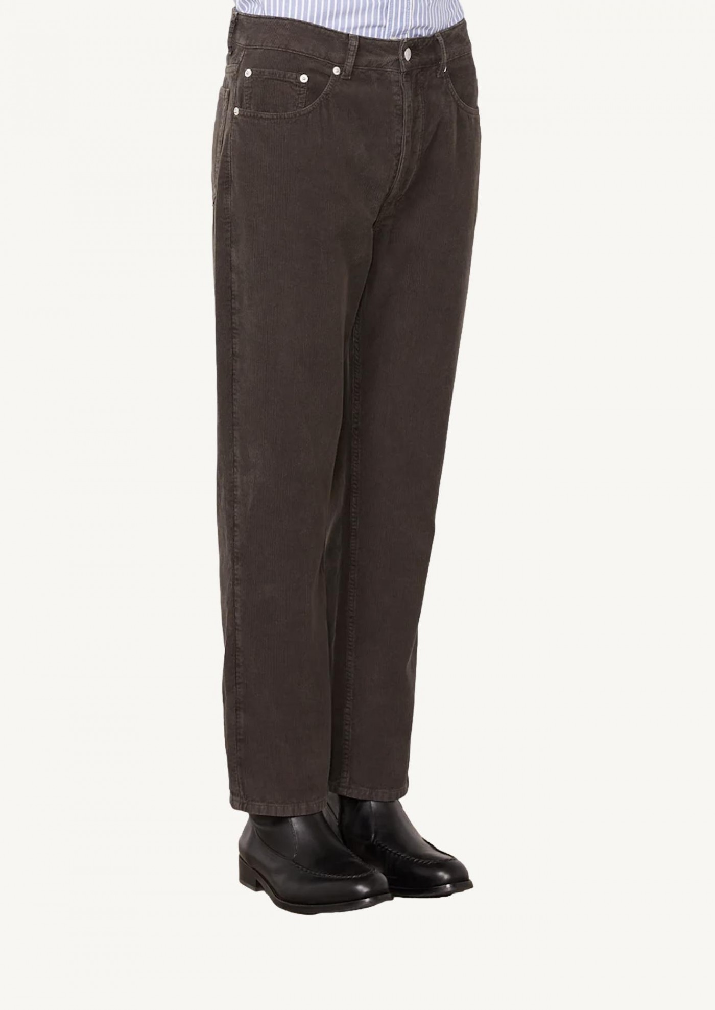 Jean vintage COTON VELOURS CÔTELÉ marron