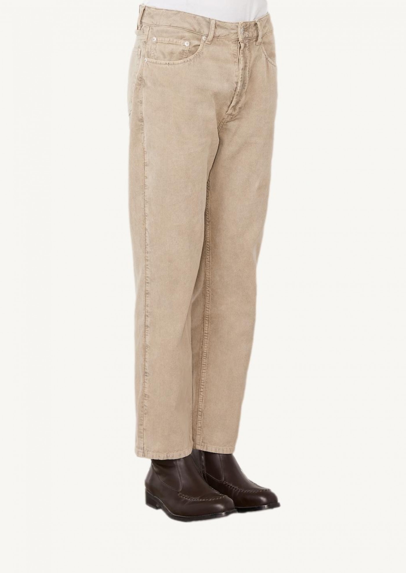 VINTAGE BEIGE CORDUROY TROUSERS