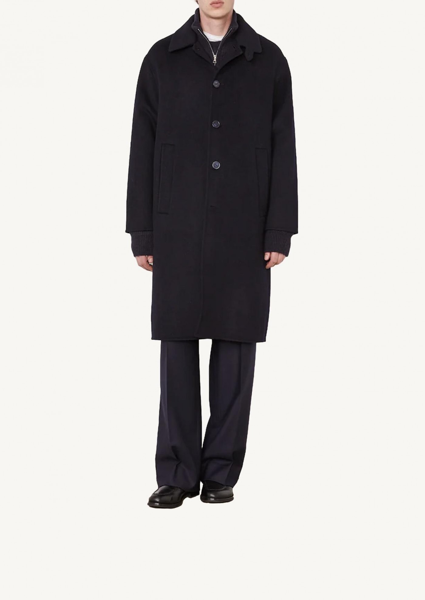 BRAXTON COAT DOUBLE SPLIT NAVY