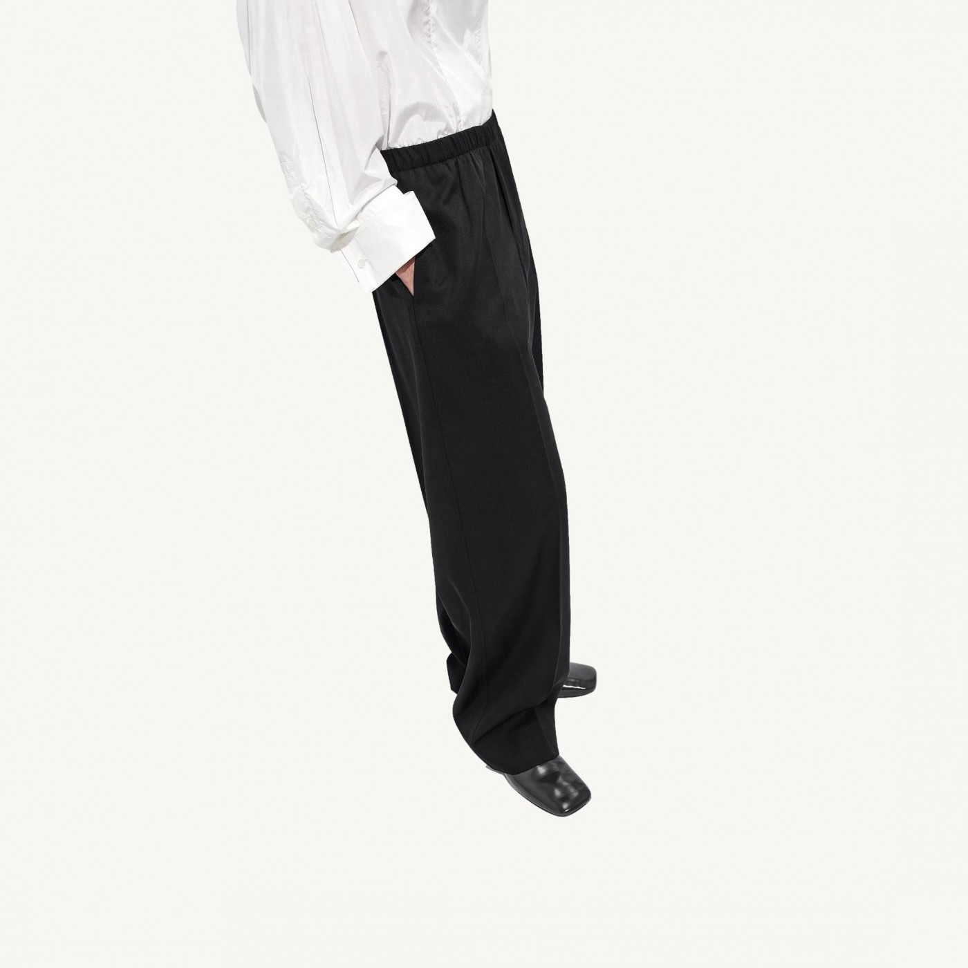 PANTALON EN LAINE GRAIN DE POUDRE Bottega Veneta