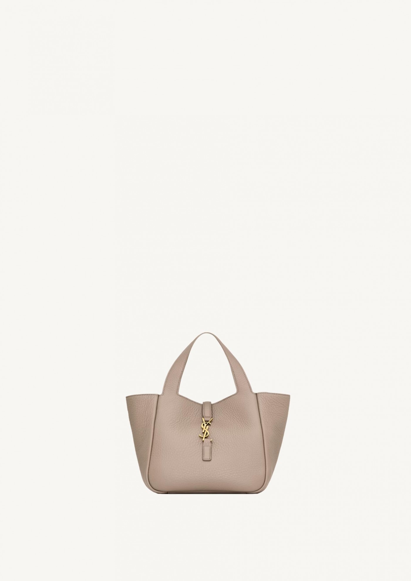 LE 5 A 7 BABY BEA CUIR GRAINE TAUPE Saint Laurent