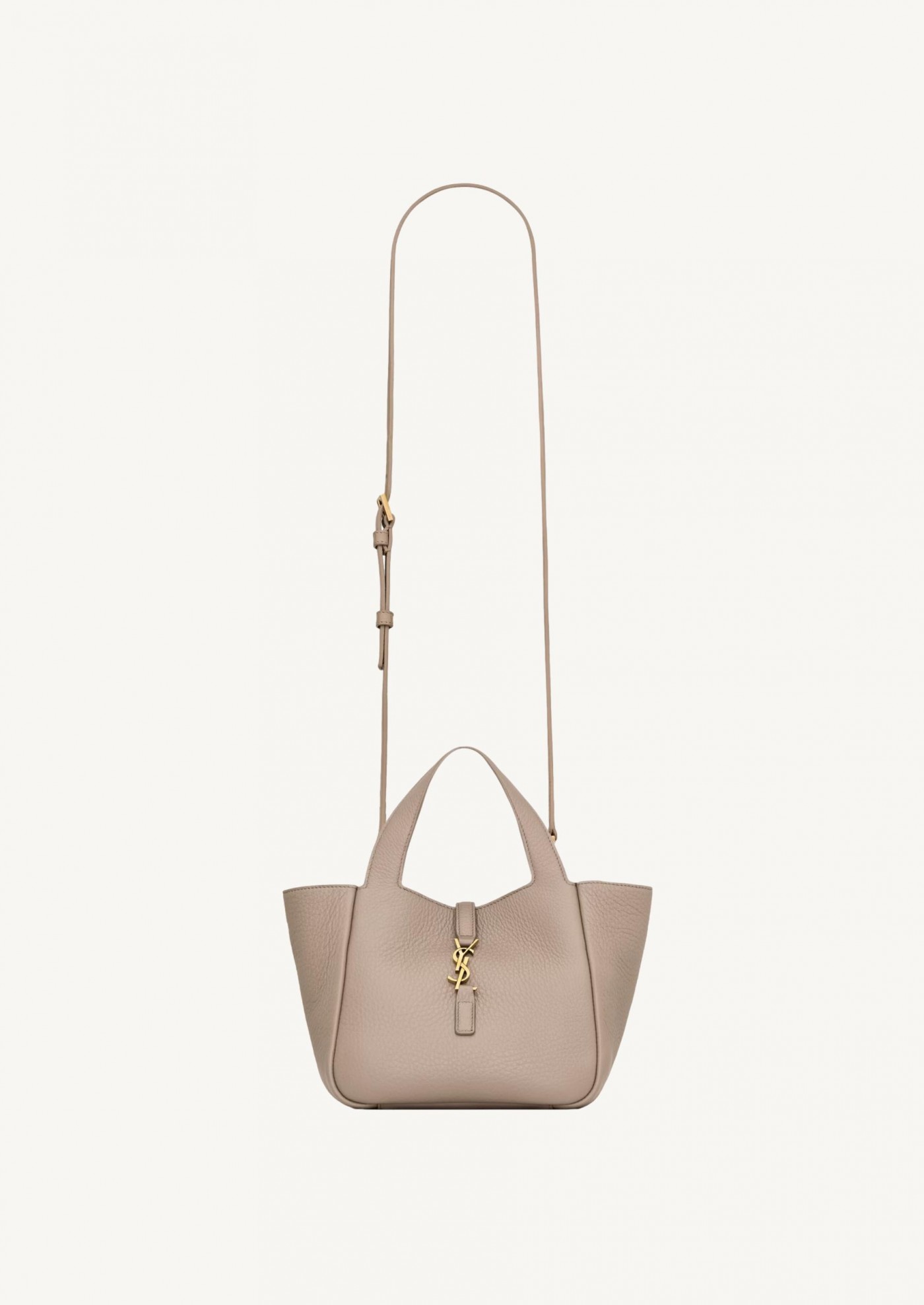 5 TO 7 BABY BEA TAUPE GRAIN LEATHER