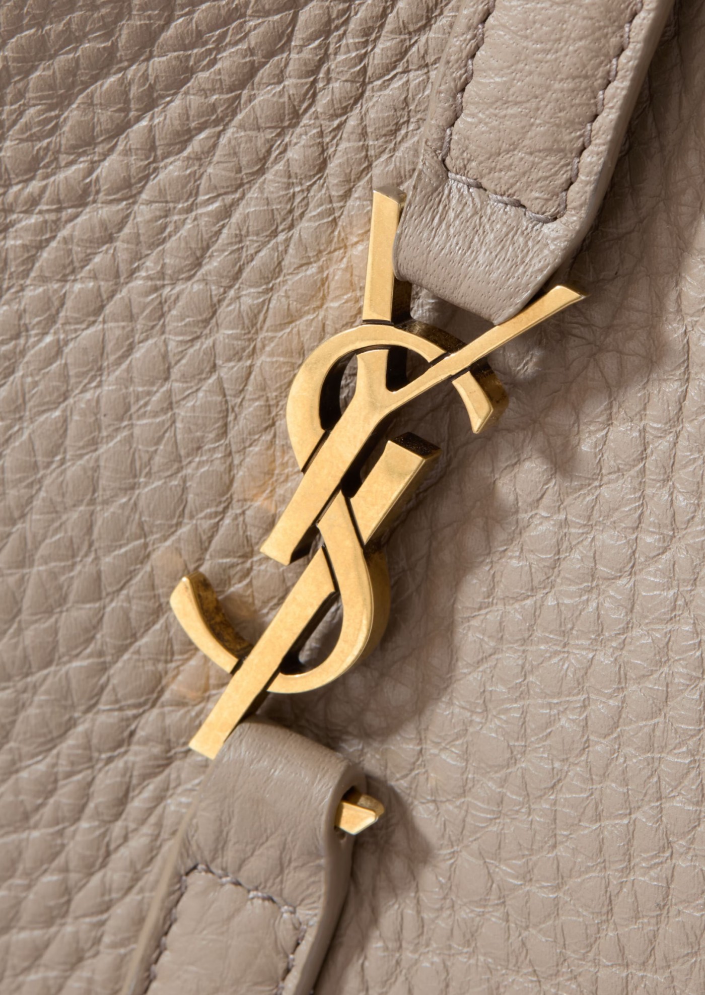 5 TO 7 BABY BEA TAUPE GRAIN LEATHER Saint Laurent