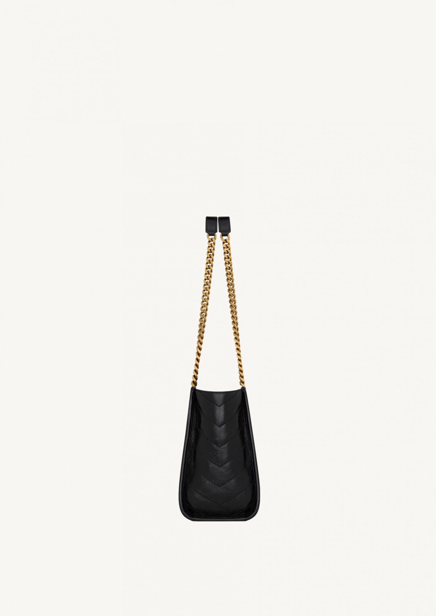 NIKI SMALL SHOPPING CUIR VINTAGE NOIR Saint Laurent