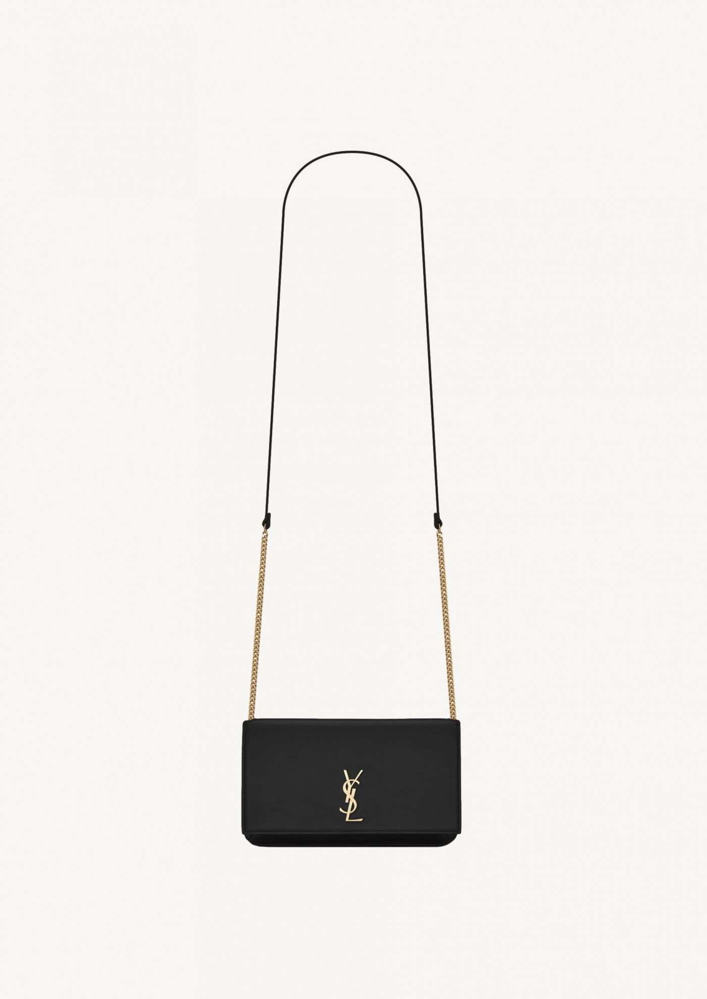 CASSANDRE BLACK LEATHER PHONE CASE