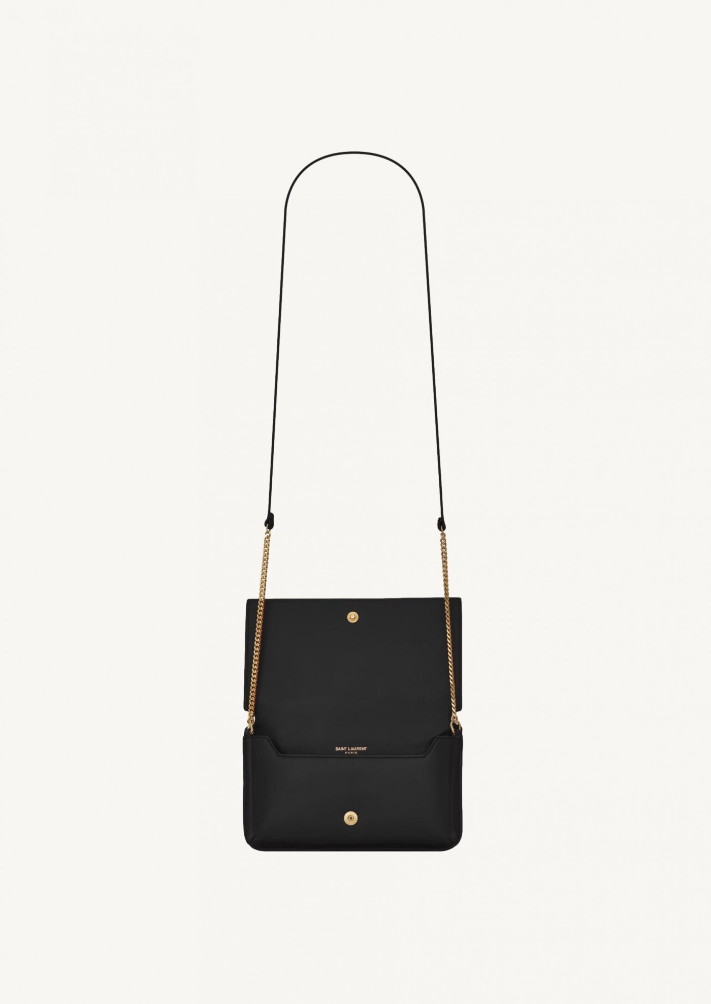 CASSANDRE BLACK LEATHER PHONE CASE Saint Laurent