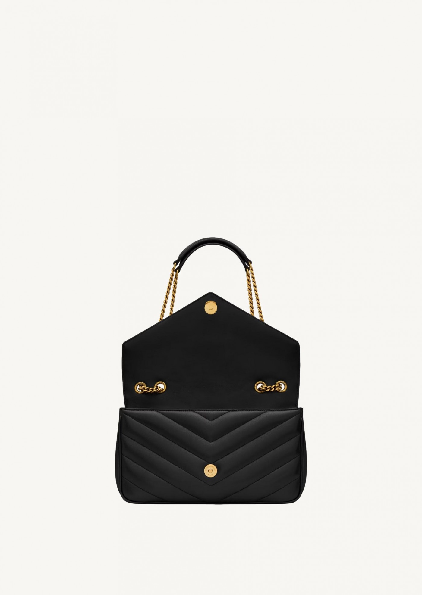 LOULOU MEDIUM CUIR MATELASSÉ NOIR Saint Laurent
