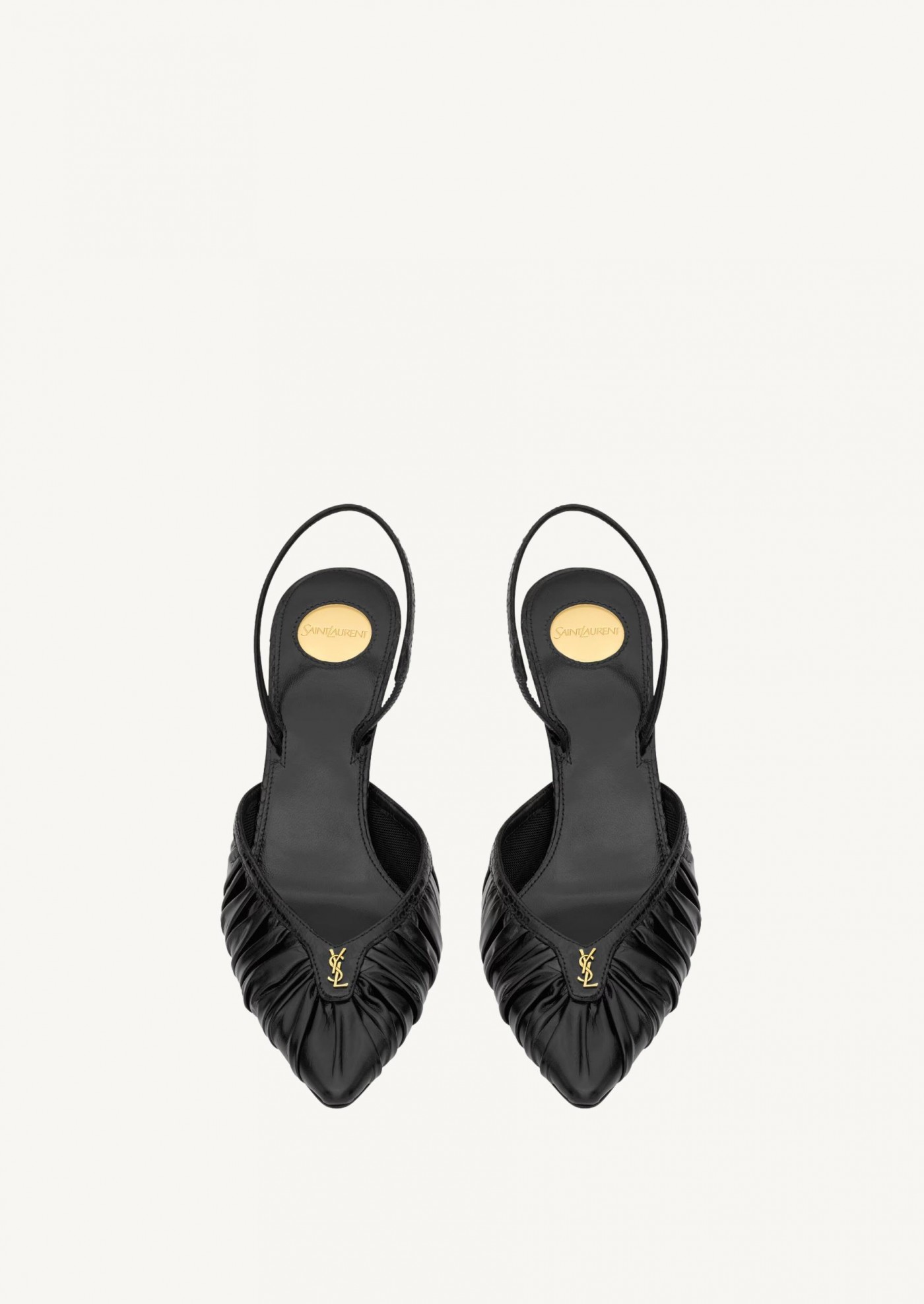 FOLIE slingbacks en cuir lisse et imprimé python