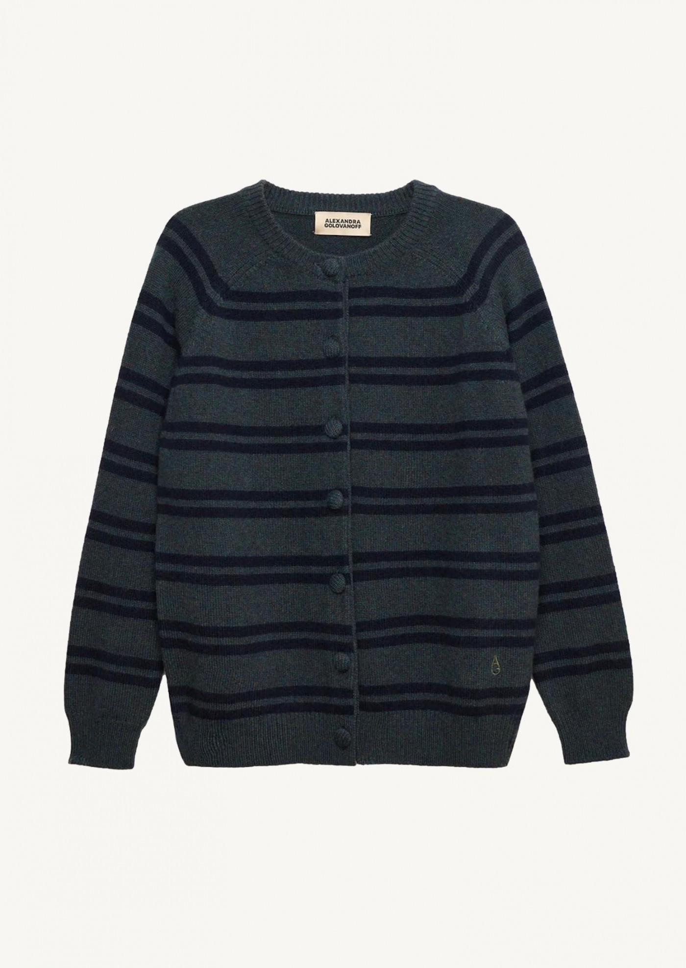 Maxi Cardigan Mila Stripes Humus 21