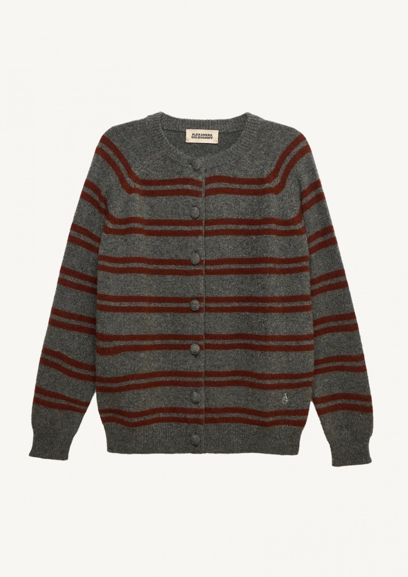 Maxi Cardigan Mila Stripes Grey 21