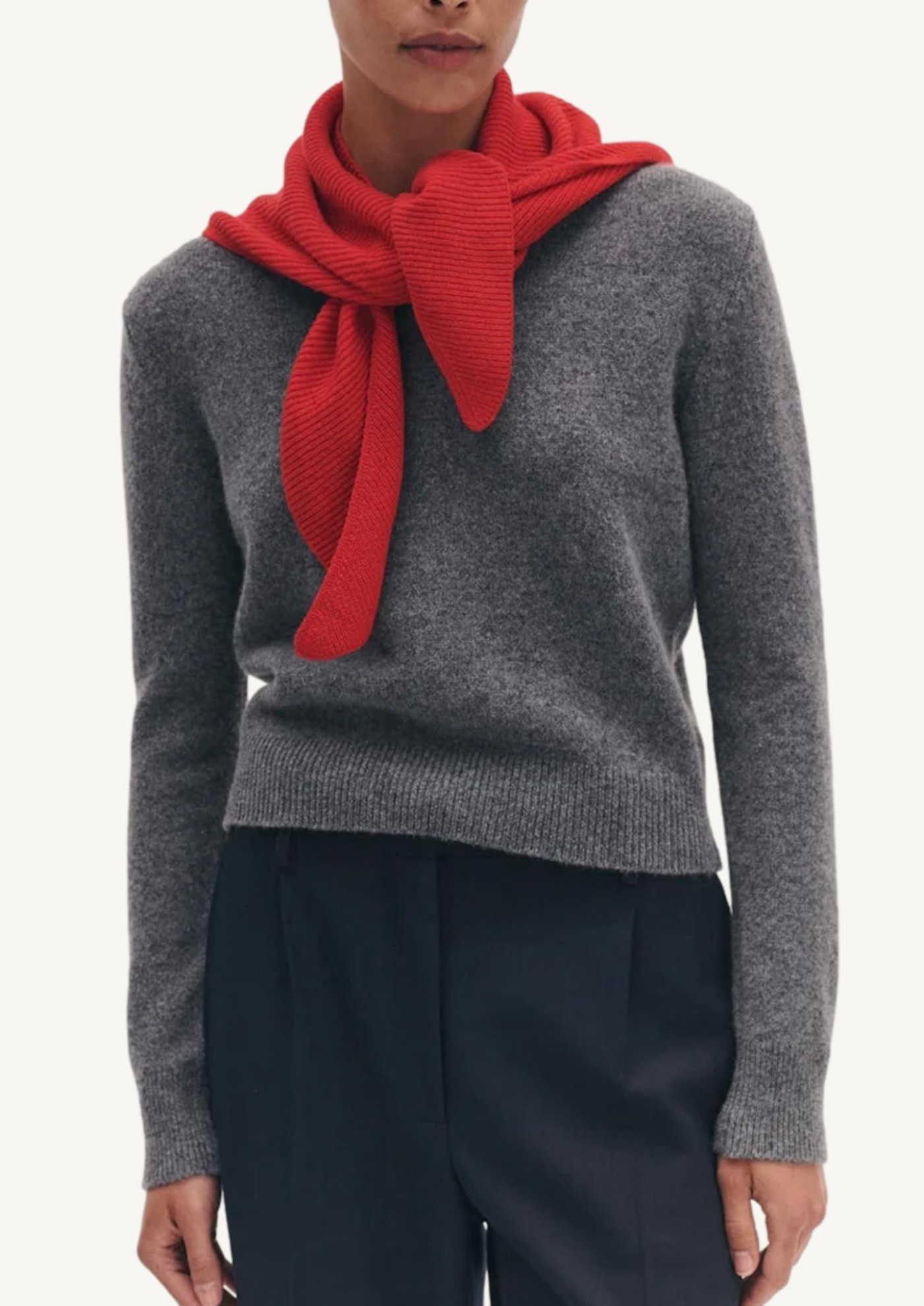 Fionn XL Cashmere Foulard RED POPPY
