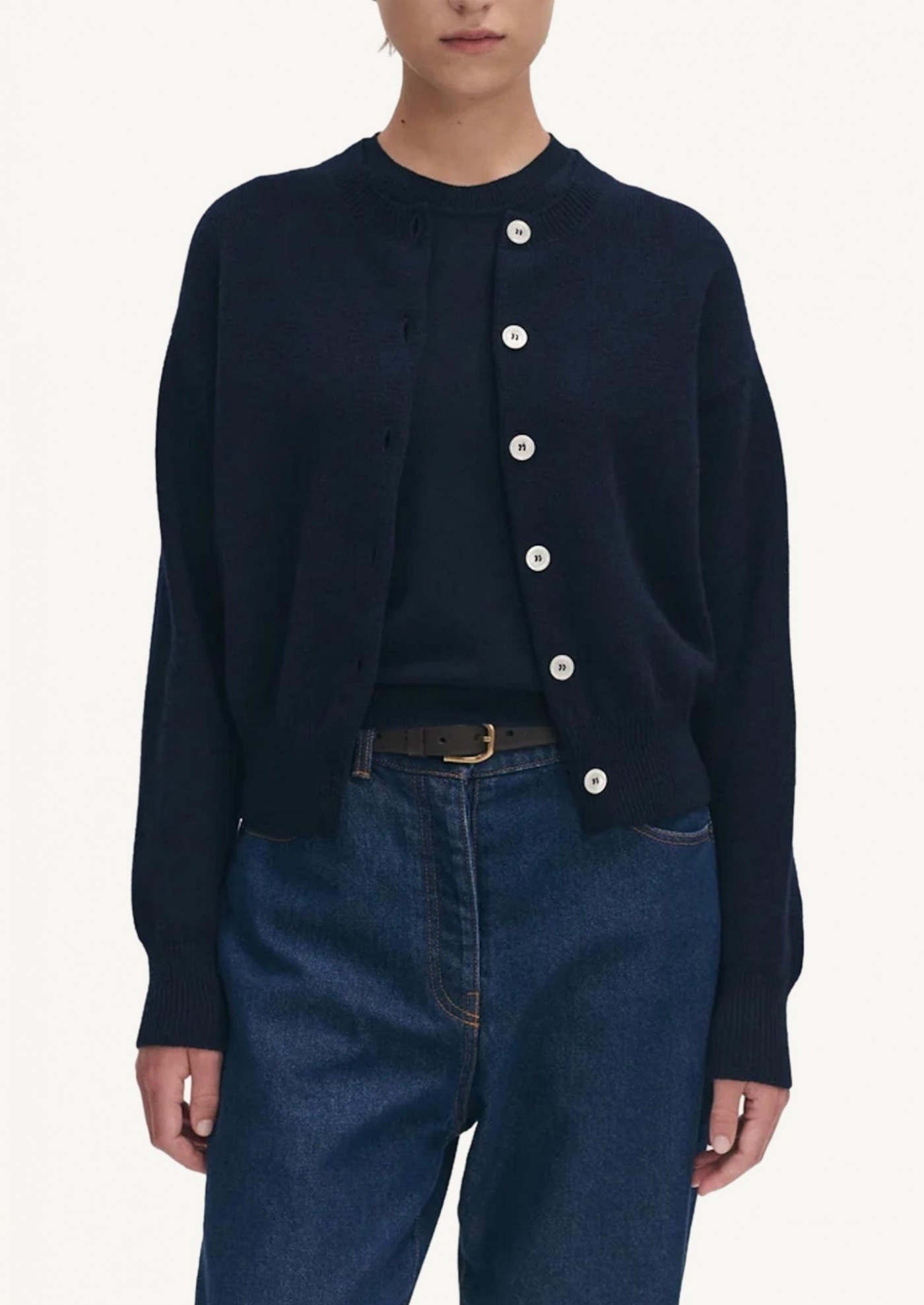 CARDIGAN ADA CREWNECK NAVY
