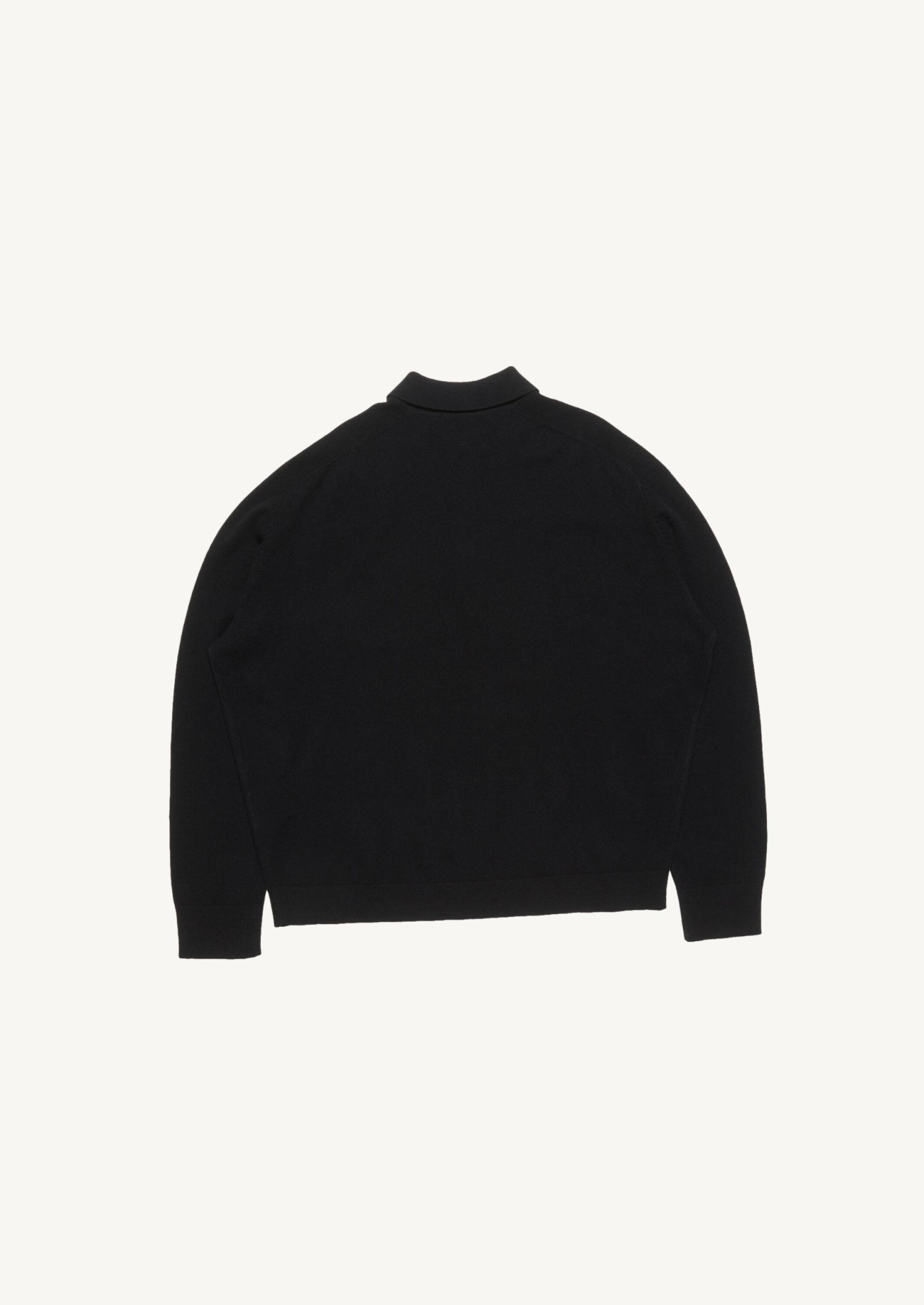 POLO EN LAINE TRICOTEE BLACK