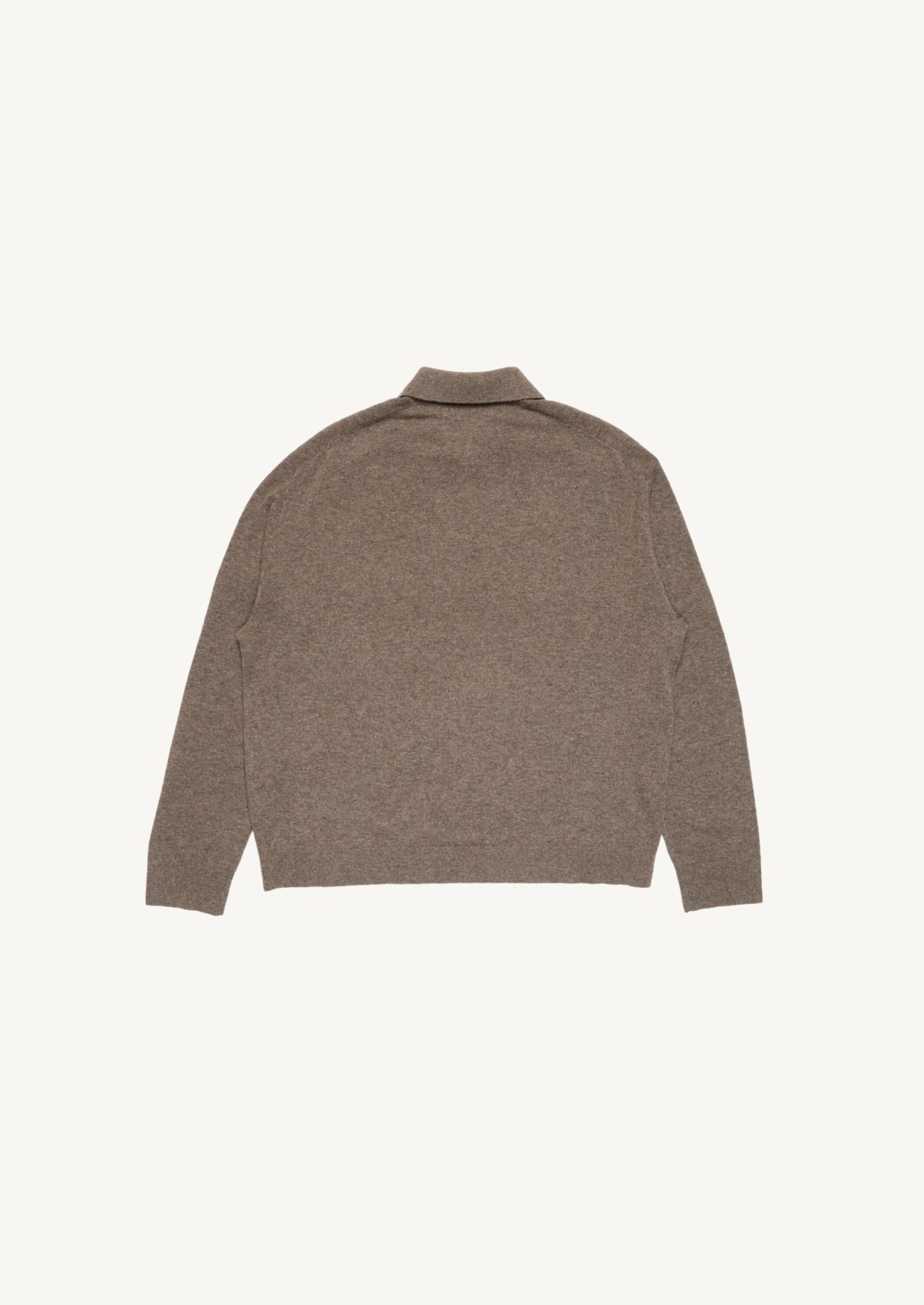 POLO EN LAINE TRICOTEEBROWN MELANGE