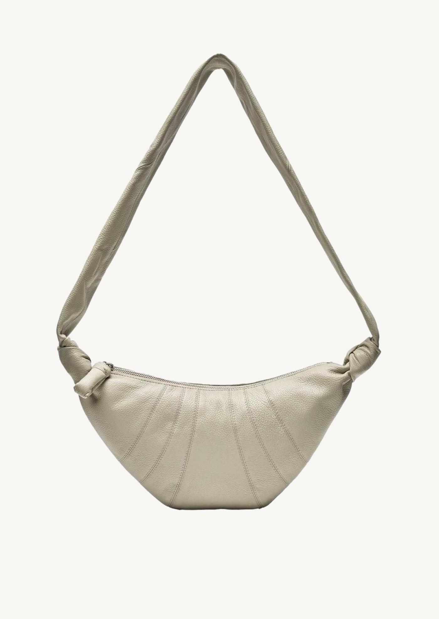 LEMAIRESac Croissant Medium en cuir nappaLight Sage
