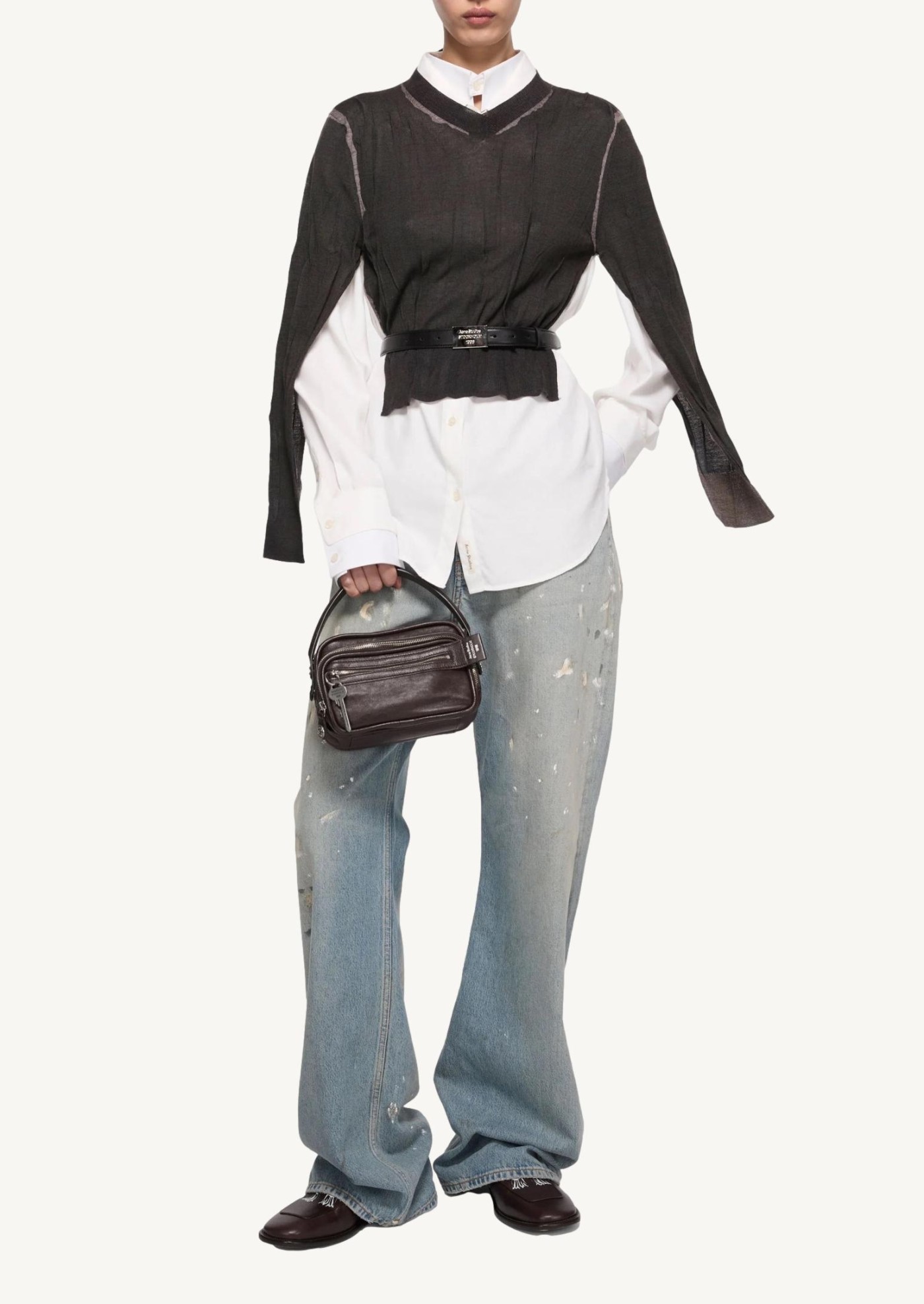 Sac à bandoulière kit Camero Marron Acne Studios