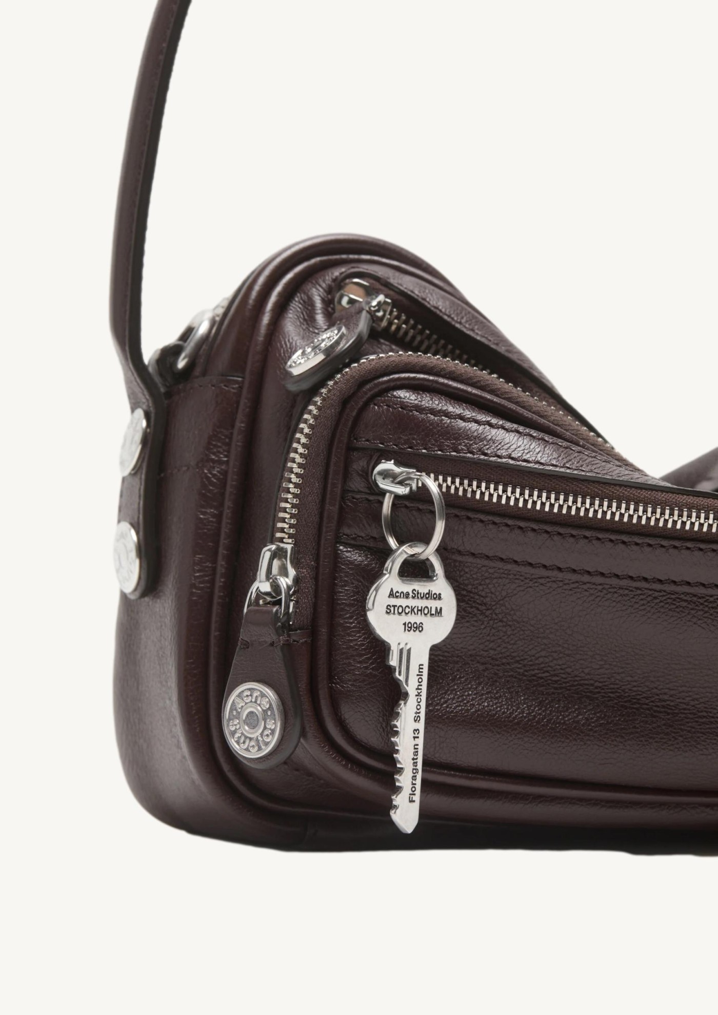 Camero Party Brown Shoulder Bag Acne Studios