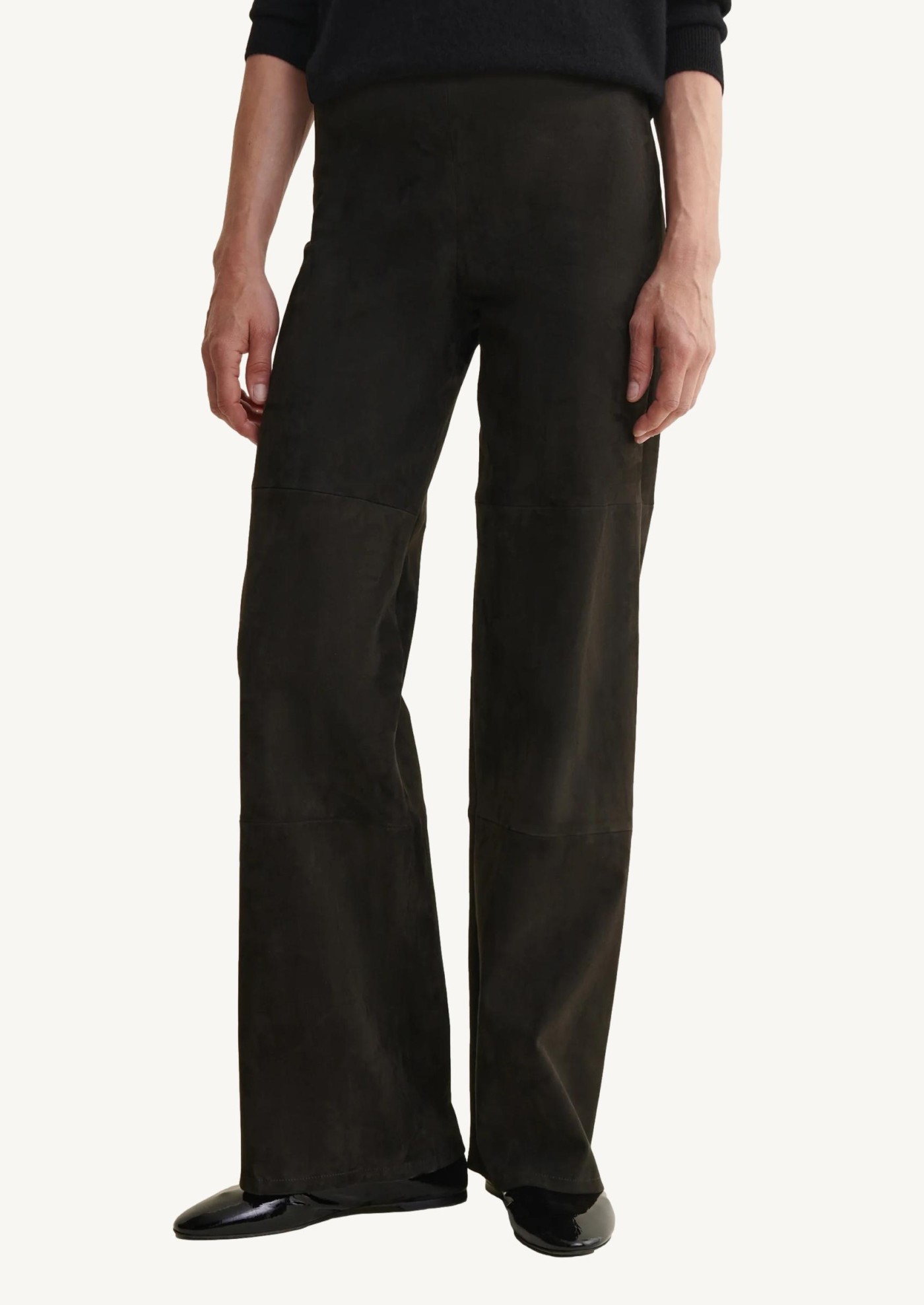 Pantalon Karina droit en daim Iron
