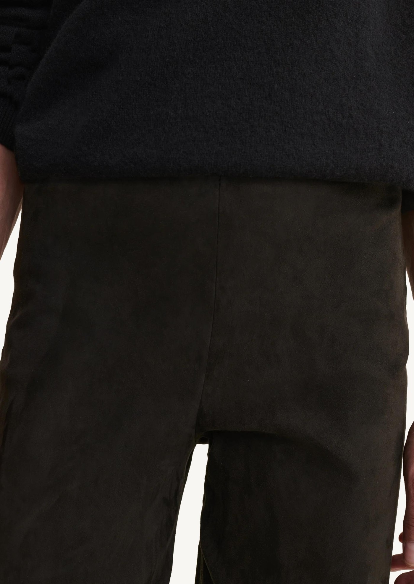 Pantalon Karina droit en daim Iron Arma