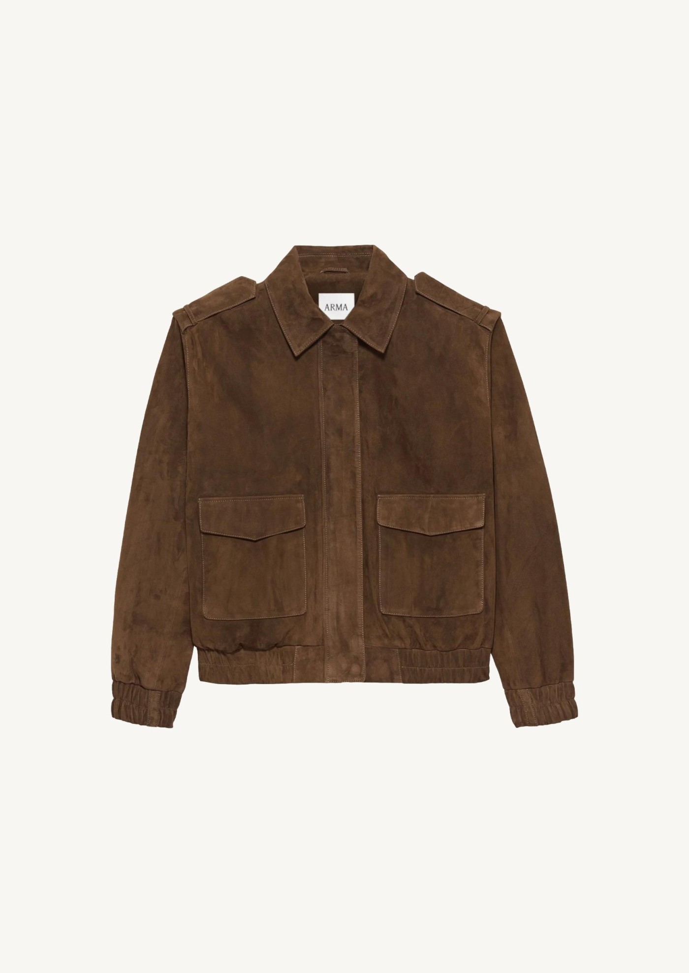 Halti Brown Suede Bomber Jacket