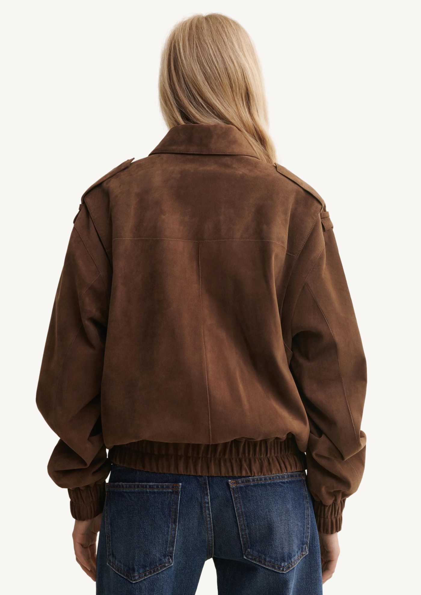 Veste Halti bomber en daim Marron Arma