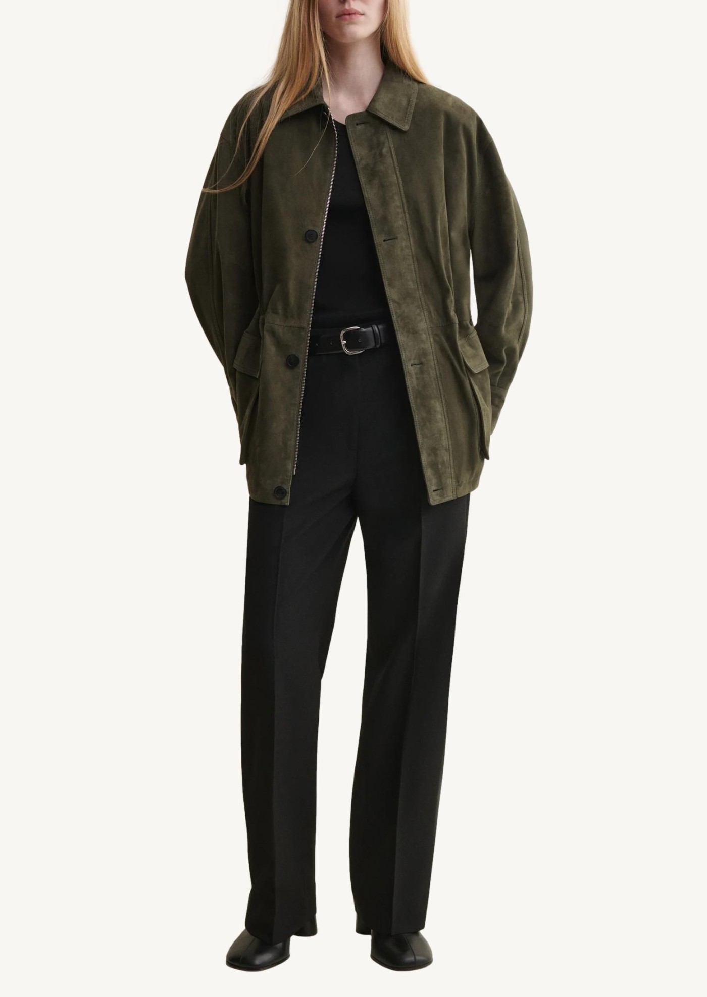 Veste de terrain Maeve en daim Vert