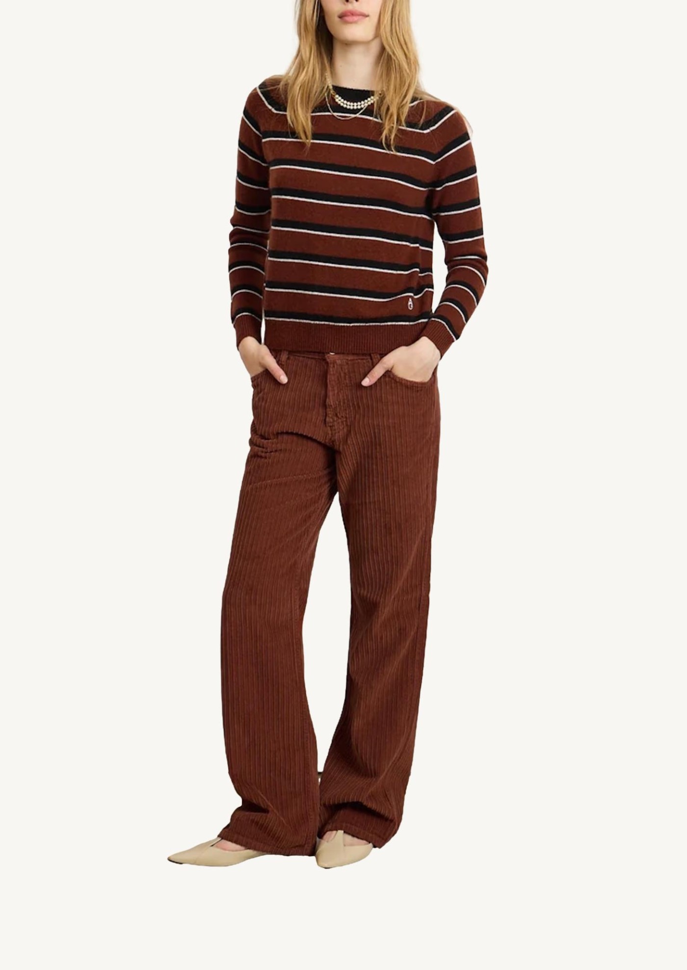Mila Stripes Brown 21