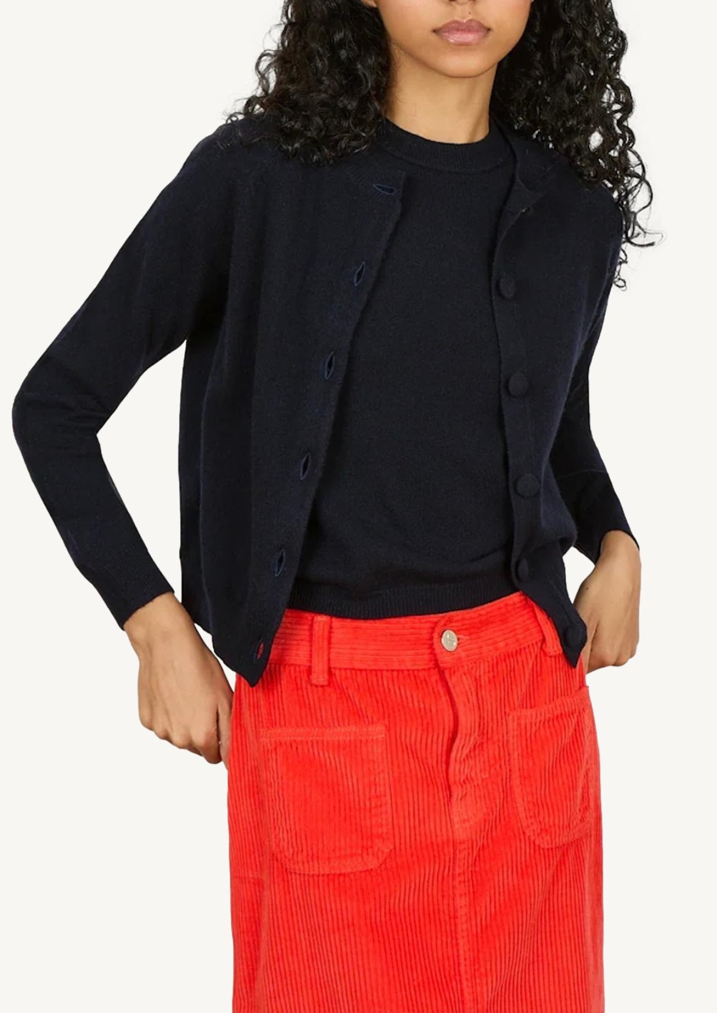 Mila Light Cardigan in navy