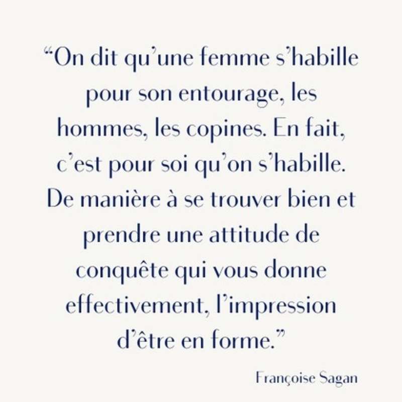 Parce que la mode, au fond, n’est pas une affaire de regard extérieur, mais d’énergie intérieure. 🌿⁠
Un look n’est jamais qu’un vêtement : c’est une posture, une confiance, une manière d’entrer dans le monde.⁠
⁠
Et vous, dites-nous : qu’est-ce qui vous fait vous sentir invincible quand vous vous habillez ? 💭⁠
⁠
#DepartementFeminin #CitationDuJour #StyleEtConfiance #ModePourSoi